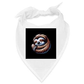 Cool bleiben immer mit der Ruhe lustiges Faultier - Bandana - Weiß - Vorne