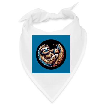 Cool bleiben immer mit der Ruhe - Bandana - Weiß - Vorne