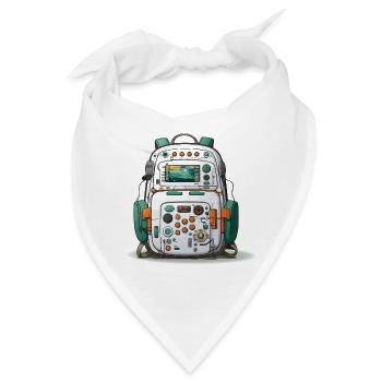 Die Geeks Tech Carry - Bandana - Weiß - Vorne