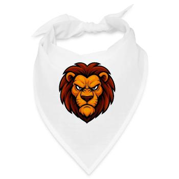 Angry Lion - Bandana - Weiß - Vorne