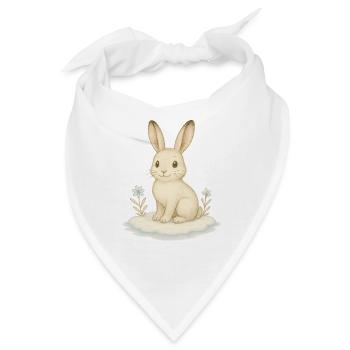 Nordische Arktis - Schneehase - Bandana - Weiß - Vorne
