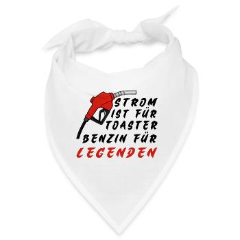 Benzin für Legenden - Bandana - Weiß - Vorne