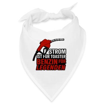 Benzin für Legenden - Bandana - Weiß - Vorne