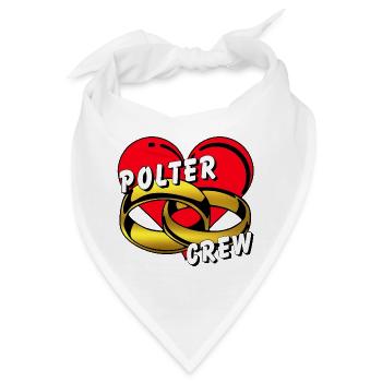 Polter Crew , Junggesellenabschied ............... - Bandana - Weiß - Vorne