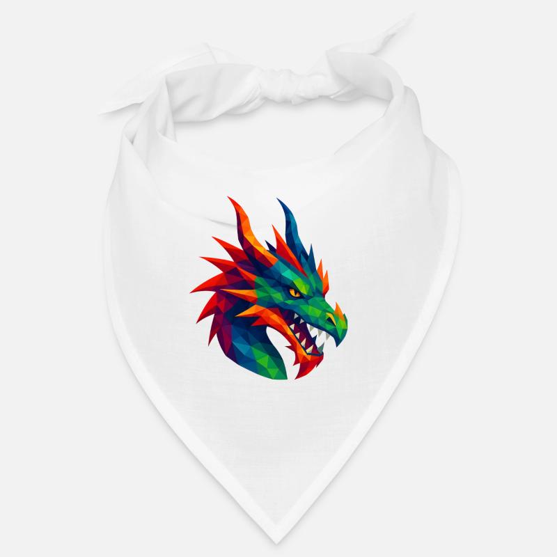 WPAP Stil Tiere - Drache Bandana