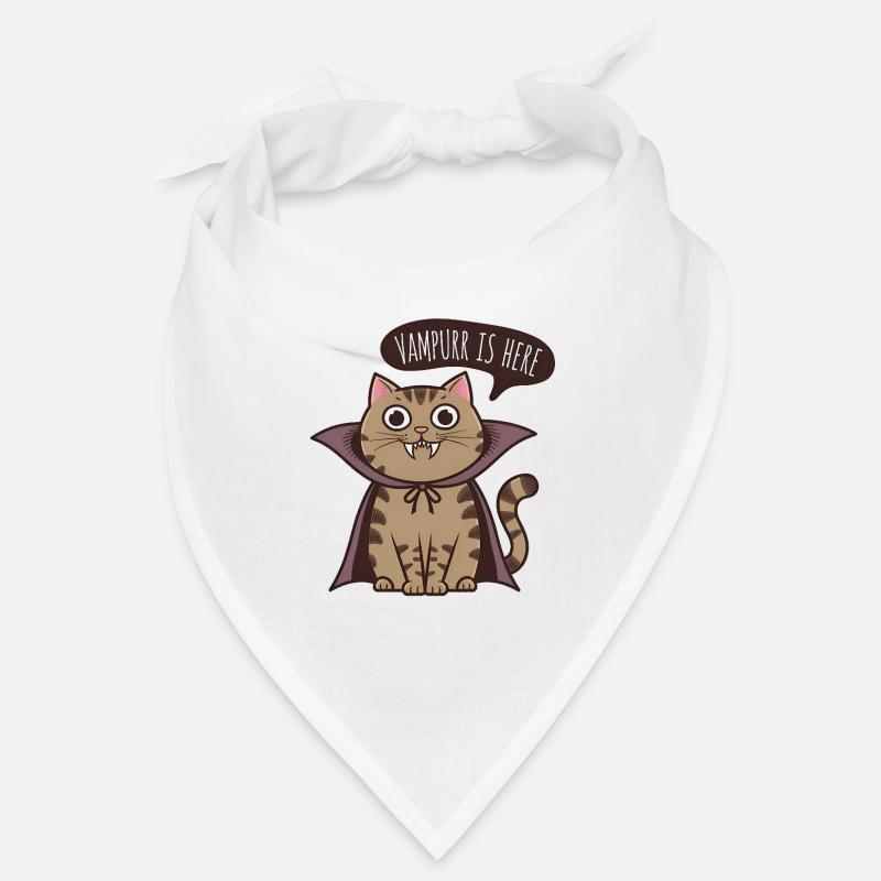 Der Vampir ist da - Bandana - Weiß