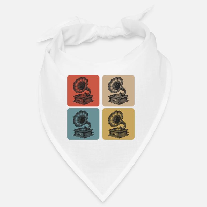 Gramophone Vintage Design Bandana