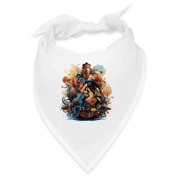Die Harmonie des Instruments - Bandana - Weiß - Vorne
