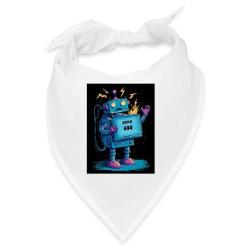 404 Bot – Gehirn nicht gefunden - Bandana - Weiß - Vorne