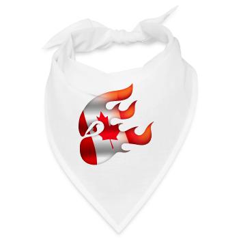 Flagge von Kanada - Kanada - Ninja - Bandana - Weiß - Vorne