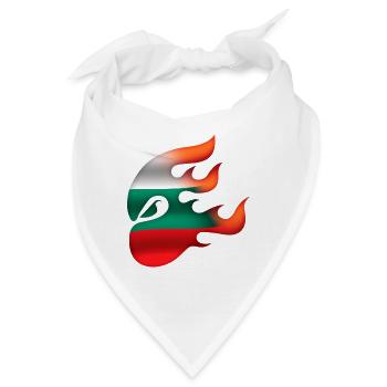 Bulgarien Flagge - Bulgarien - Ninja - Bandana - Weiß - Vorne