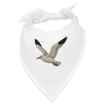 Möwe - Bandana - Weiß - Vorne