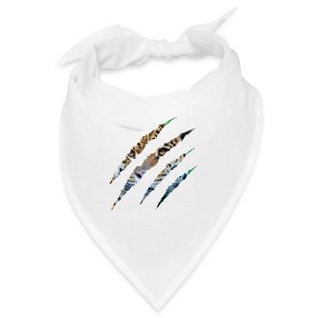 Wild Instinct – Tigeraugen durch die Klaue - Bandana - Weiß - Vorne