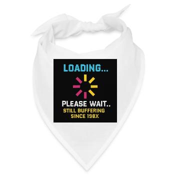 Ladezeichen Humor Motiv - Bandana - Weiß - Vorne