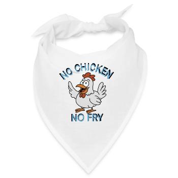 Humorvolle Henne - Bandana - Weiß - Vorne