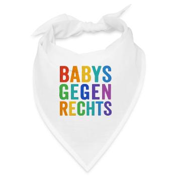 Buntes Engagement für Vielfalt - Bandana - Weiß - Vorne