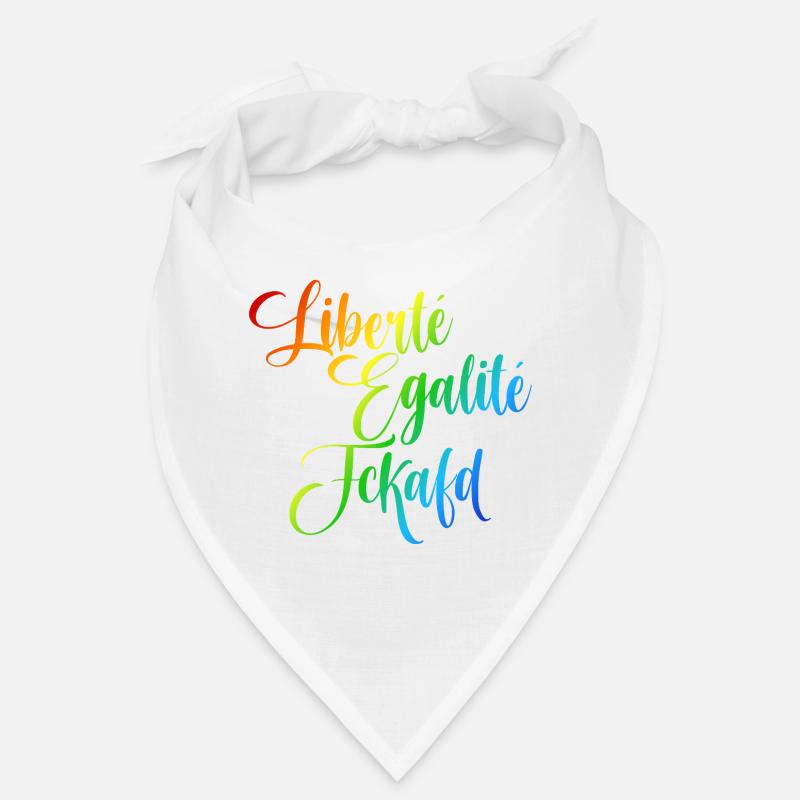 Regenbogen Liberté Égalité Fraternité Bandana