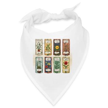 Literarische Schätze - Bandana - Weiß - Vorne
