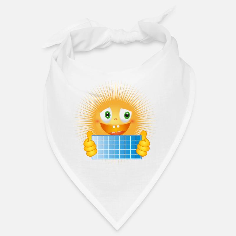 Soleil éclatant avec panneau solaire Bandana