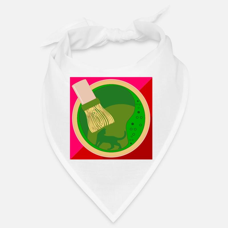 Chat Thé Vert Matcha Bandana
