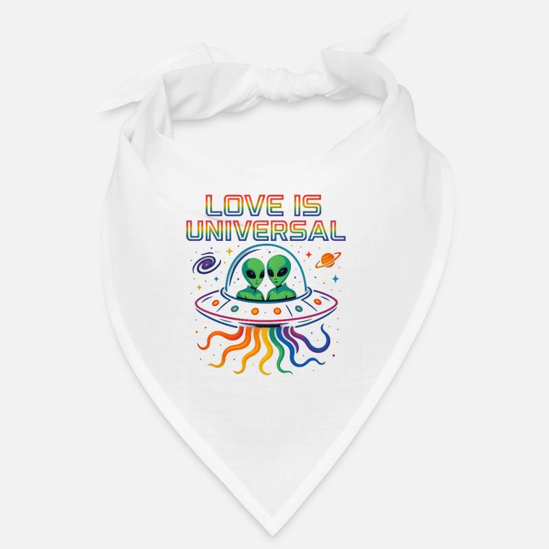 love is universal - Bandana - Weiß