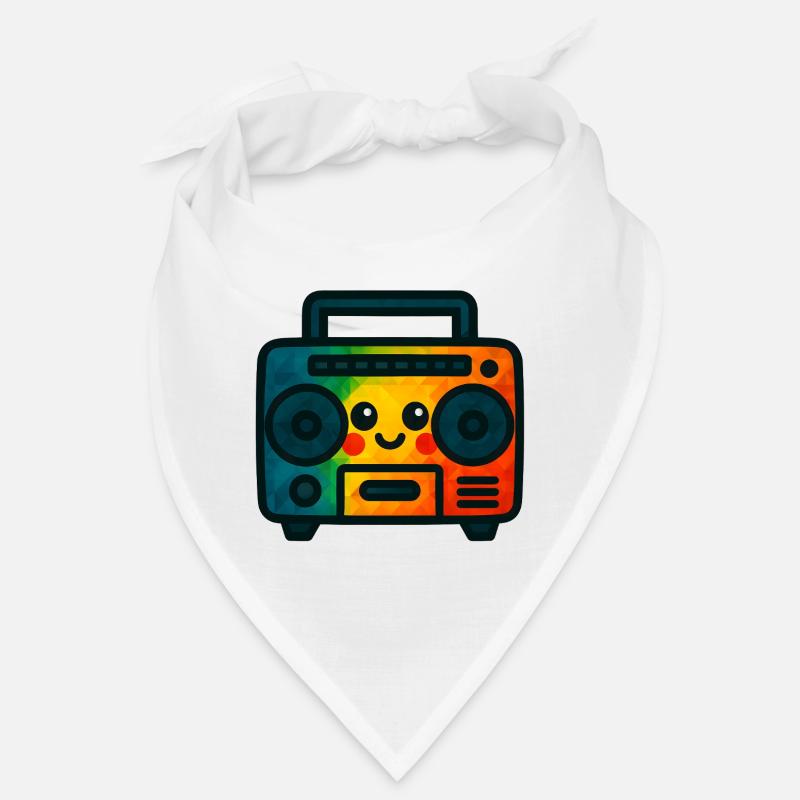 WPAP Polygon Jouet de style Kawaii Cassette Deck Bandana