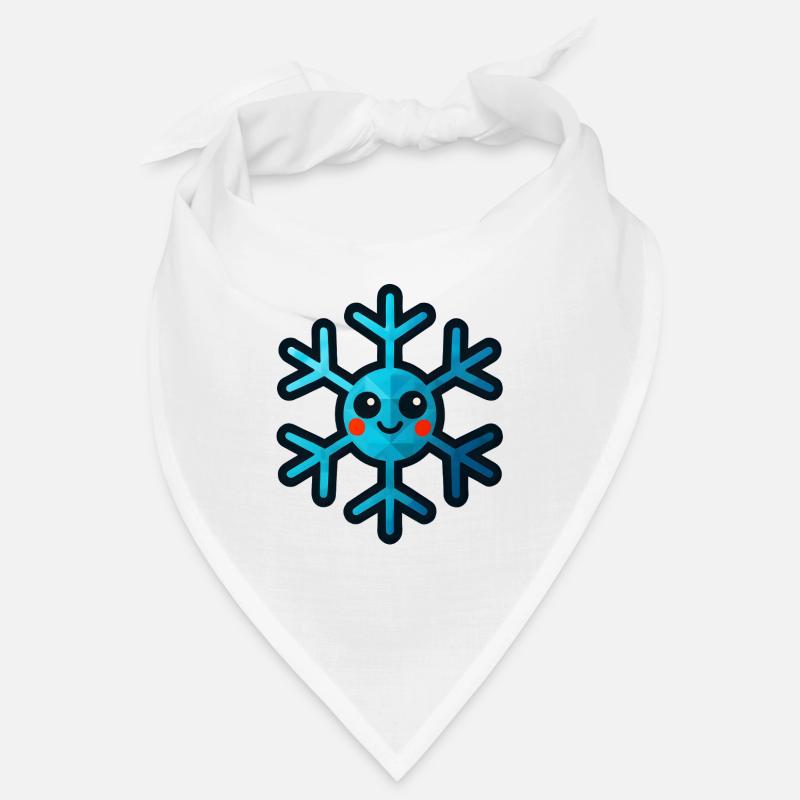 WPAP Polygon Jouet de style Kawaii Flocon de neige Bandana