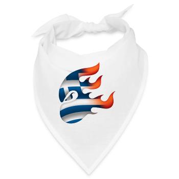 Flagge von Griechenland - Griechenland - Ninja - Bandana - Weiß - Vorne