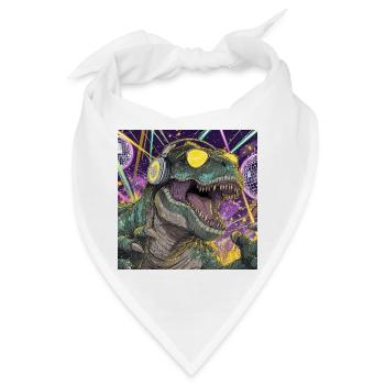 Party-Rex – Der König der Tanzfläche - Bandana - Weiß - Vorne