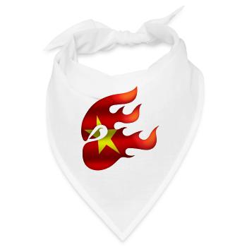 Vietnam Flagge - Vietnam - Ninja - Bandana - Weiß - Vorne