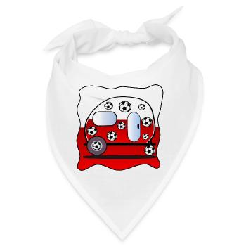 Fußball-Campingplatz Polen - Bandana - Weiß - Vorne