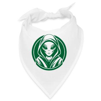 Außerirdischer - Bandana - Weiß - Vorne