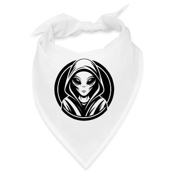 Außerirdischer - Bandana - Weiß - Vorne