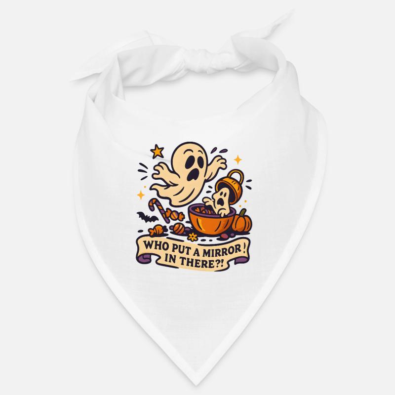 Fantôme hanté avec un dicton d’Halloween Bandana