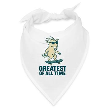 GOAT – der Größte aller Zeiten - Bandana - Weiß - Vorne