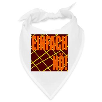 EINFACH NEIN - Bandana - Weiß - Vorne