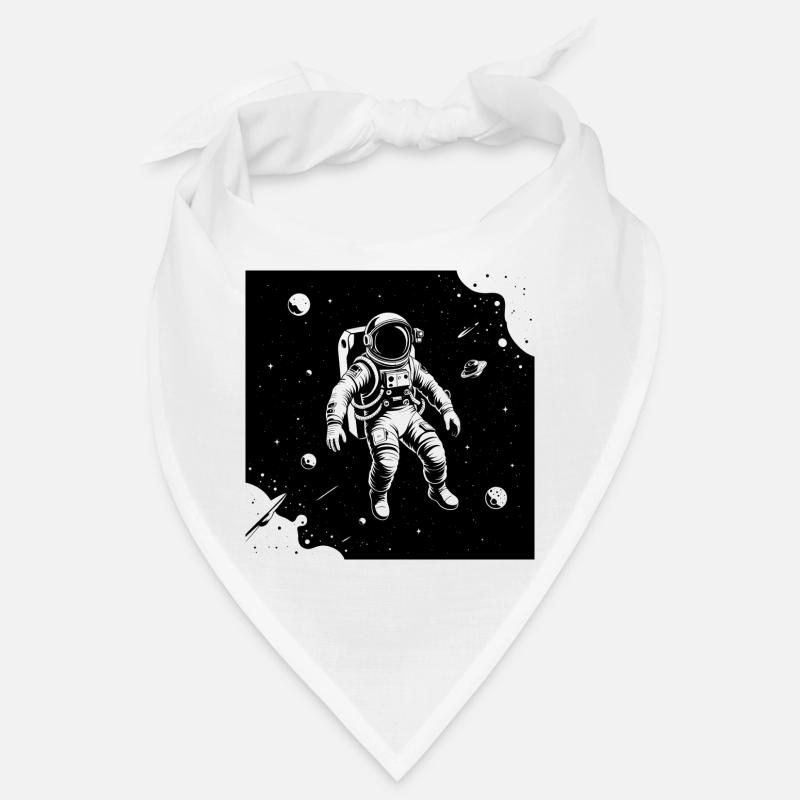 Astronaute de l’espace dans le ciel lunaire Bandana