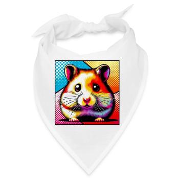 Hamster - Bandana - Weiß - Vorne