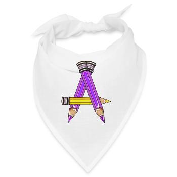 SCHULKIND BUCHSTABE A - Bandana - Weiß - Vorne