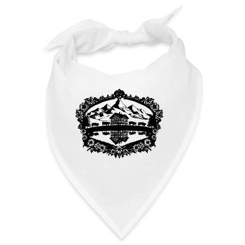Gletschersee Schwarz - Bandana - Weiß - Vorne