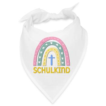 CHRISTLICHER GLAUBE SCHULKIND SCHULANFANG - Bandana - Weiß - Vorne