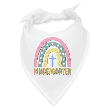 KINDERGARTEN KIND CHRISTLICHER GLAUBE - Bandana - Weiß - Vorne
