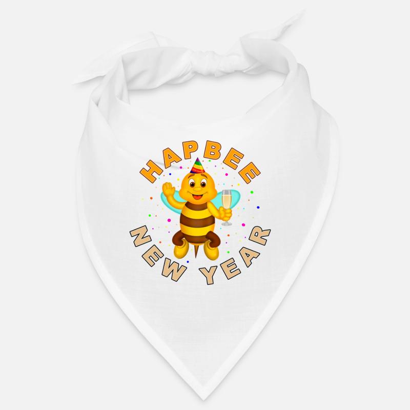 HAPBEE Neujahr mit Text Bandana