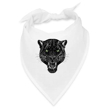 Panter - Bandana - Weiß - Vorne
