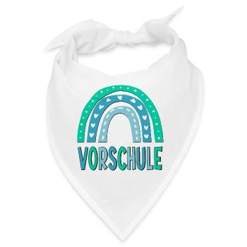 VORSCHULE VORSCHULKIND REGENBOGEN - Bandana - Weiß - Vorne
