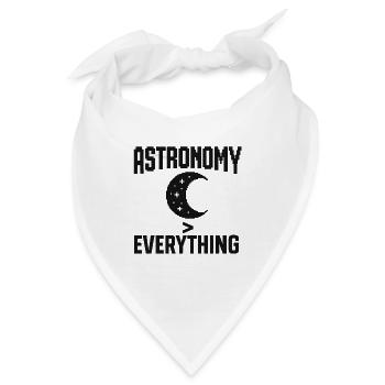 Astronomie Lebensmotto Design - Bandana - Weiß - Vorne