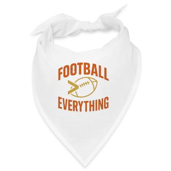 Football Everything - Retro Design - Bandana - Weiß - Vorne
