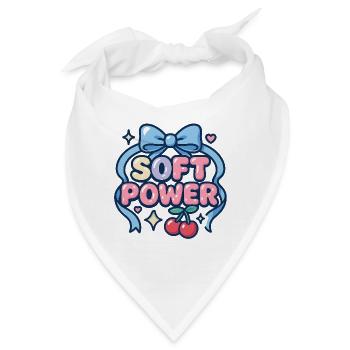 Soft Power – Kawaii Schleife - Bandana - Weiß - Vorne