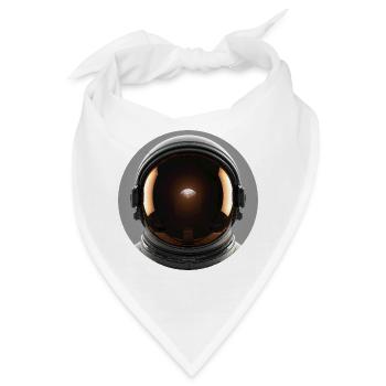 Erdblick im Raumanzug - Bandana - Weiß - Vorne