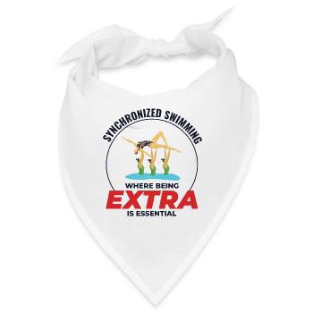 Synchronschwimmen, wo man extra ist - Bandana - Weiß - Vorne
